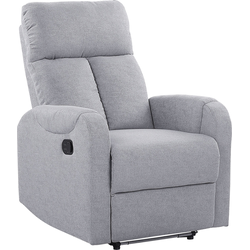 Beliani SOMERO - TV-fauteuil-Grijs-Polyester