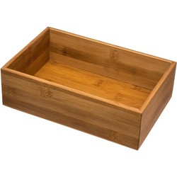 Secret de Gourmet Bestek Organizer - 1 vaks - bamboe - 23x15x7 cm - Bestekbakken