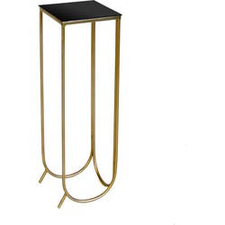 Beekwilder LVT zuiltafel - 64cm - goud - zwart - side-table