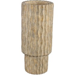 PTMD Bloempot Mitty - 24x24x55 cm - Cement - Bruin