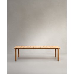 Kave Home - Tafel Icaro van FSC 100% massief teakhout 280 x 112 cm