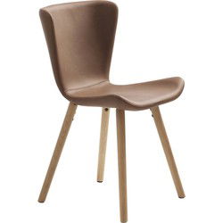 Eetkamerstoel Bruin PU-Leer - Teslin - Set van 2