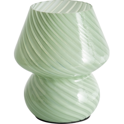 Beliani LOBO - Tafellamp-Groen-Glas
