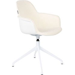 Zuiver Albert Kuip Swivel Eetkamerstoelen Wit - Set van 2