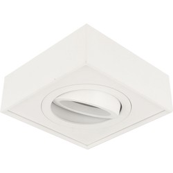 LEDline Inbouwspot Hoog, Vierkant, Kantelbaar, Mat Wit