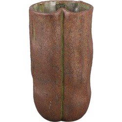 PTMD Bloempot Roddie - 22x21x45 cm - Cement - Roest