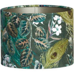 Light & Living - kap - Xenia Flora - groen - textiel - Ø 20cm - E27 - 2220943