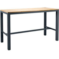 Suns Monte Vari Bar Tafel Matt Royal Grey Met Teak Top 180 x 80 cm