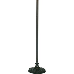 LumiLamp Lampenvoet Vloerlamp Tiffany  Ø 30x165 cm  Bruin Kunststof Ijzer Lampvoet