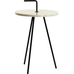 D - Light & Living - Bijzettafel JOBITO - Ø42x68cm - Wit