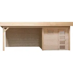 Hillhout vuren tuinhuis tapuit, 700 x 300 cm