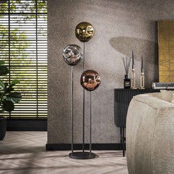 Vloerlamp 3-Lichts - Multi Kleur Glas - 32x32x164cm