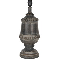 Clayre & Eef Lampenvoet   Ø 21x55 cm  Bruin Hout Rond Lampvoet