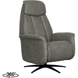 LABEL51 Fauteuil Oslo - Taupe - Micro Suede - One Size