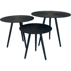 Oist Design Romee set of 3 Coffee Table - Aluminium Black