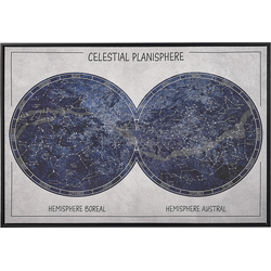 Beliani GRIZZANA - Canvas-Blauw-Polyester