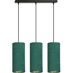 retro hanglamp Rizzo Zwart 3-lichts