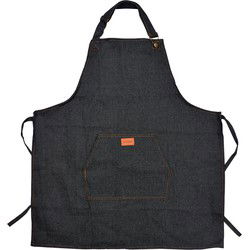 Clayre & Eef Keukenschort Blauw Polyester