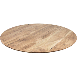 HSM Collection-Rond Tafelblad Zürich-ø130x3,8-Naturel-Acacia