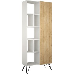 Etagère 11 planken en 1 deur H190 cm - Jedda