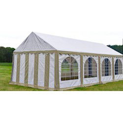 Premium Partytent PVC 5x8x2 mtr in Wit-Grijs