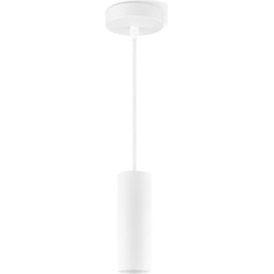 Moderne Hanglamp Saga - Wit - 10/10/120cm - hanglamp gemaakt van Metaal - geschikt voor E27 LED lichtbron - Pendellamp geschikt voor woonkamer, slaapkamer, keuken