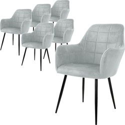 2 x eetkamerstoelen grijs