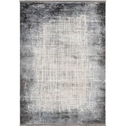 Luxury Picasso Elysee Vloerkleed - Laagpolig Luxe Tapijt - Soft Fluweel - Zilver- 200x290 CM