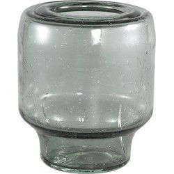 PTMD Vika Vaas - 20 x 20 x 24 cm  - Glas - Grijs