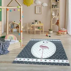 Kids vloerkleed - Flamingo - 120 X 170 CM