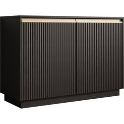 Meubella - Dressoir Remy - Zwart - 104 cm