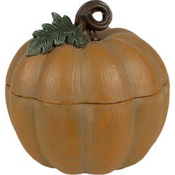 Clayre & Eef Decoratie Beeld Pompoen Oranje Polyresin