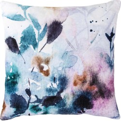 Walra VELVET FLOWER - Walra Sierkussen blauw 45x45 cm - Walra