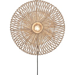 Wandlamp Zanzibar - Rotan Wit - Ø55cm