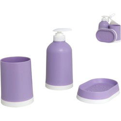 Klassieke Badset 3 delig voor in de badkamer Paars