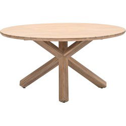 Urania tafel - rond 150 cm - acaciahout met white wash