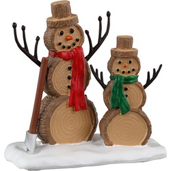 Log Snowmen