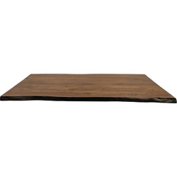 Rechthoekig tafelblad - 200x100x5 - Walnoot bruin - Acaciahout