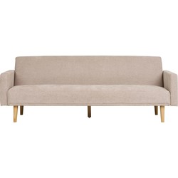 Slaapbank Donker Zand Stof - Zithoogte 40cm - 208x102x78cm - Kells