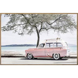 PTMD Wandpaneel Travel - 120x3x80 cm - Glas - Multi