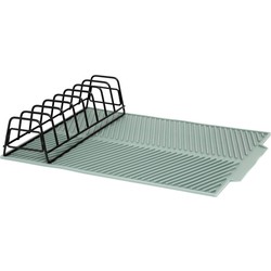 Siliconen Druipmat met Afdruiprek – Antislip Vaatdroogmat Groen – 43,5 x 33 x 8,5 cm