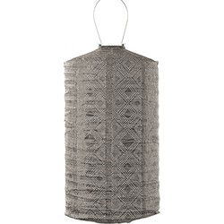 LUMIZ Solar tuinverlichting Mosaic Cylinder - 28 cm - Taupe