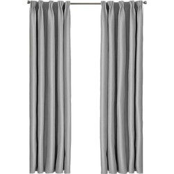 Larson - Luxe effen blackout gordijn - met haken - 3m x 2.5m - Lichtgrijs