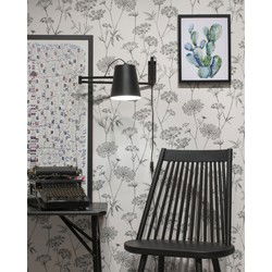 Wandlamp ijzer Brisbane zwart