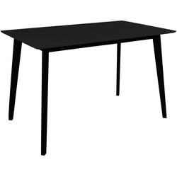 Vojens Dining Table - Dining table in black 120x70x75 cm