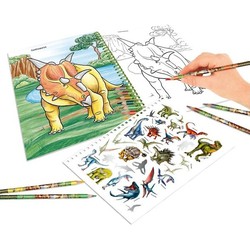 Depesche Depesche Dino World kleurboek met kleurpotloden