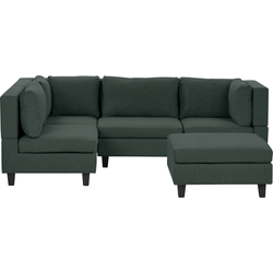 Beliani UNSTAD - Modulaire Sofa-Groen-Polyester