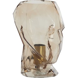 Light & Living - Tafellamp Ø19x25 cm HEAD glas bruin