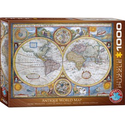 Eurographics Eurographics puzzel Antique World Map - 1000 stukjes