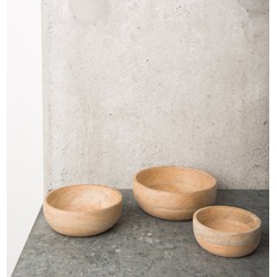 Bowls Natural Mango Wood - Set of 3